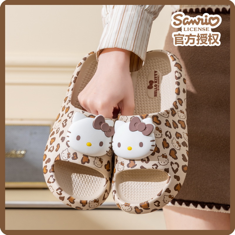Home Bathroom Size - Kawaii Hello Kitty Women Summer Slippers