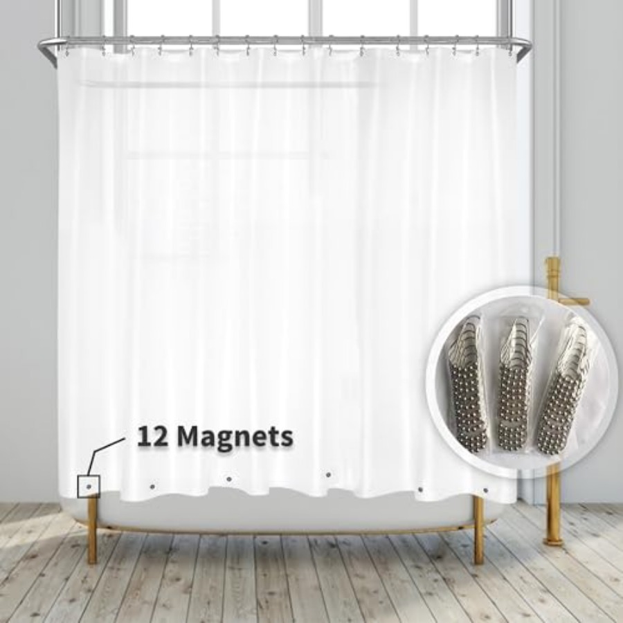 Shower Curtain Liner - Clawfoot Tub Shower Curtain Liner with