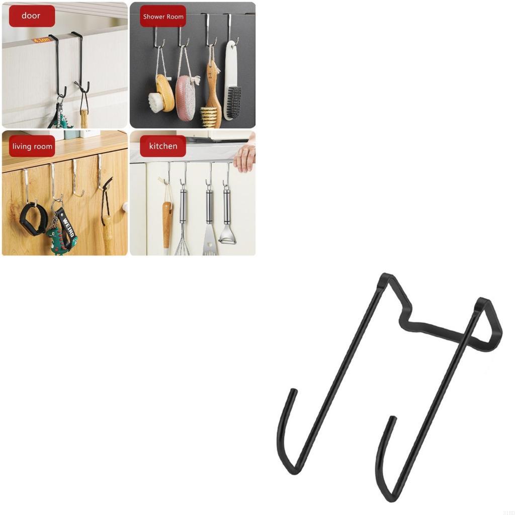 Home Bathroom Cabinets - S Hanging Hook Stainless Steel Double