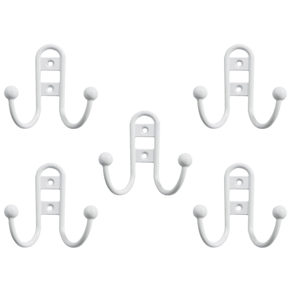 Home Office Bathroom - 5Pcs Premium Zinc Alloy Wall Hooks
