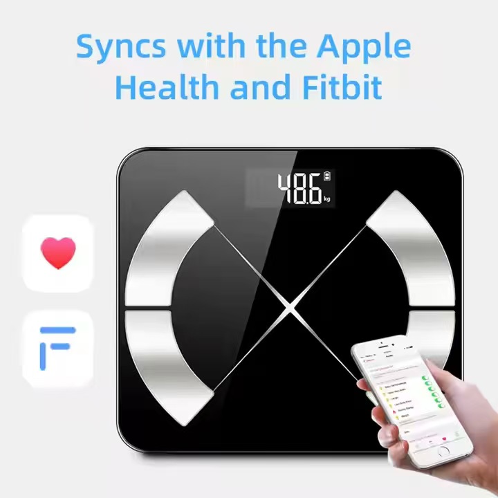 Home Bathroom Scales - Bluetooth Glass Bathroom Scale Digital Body