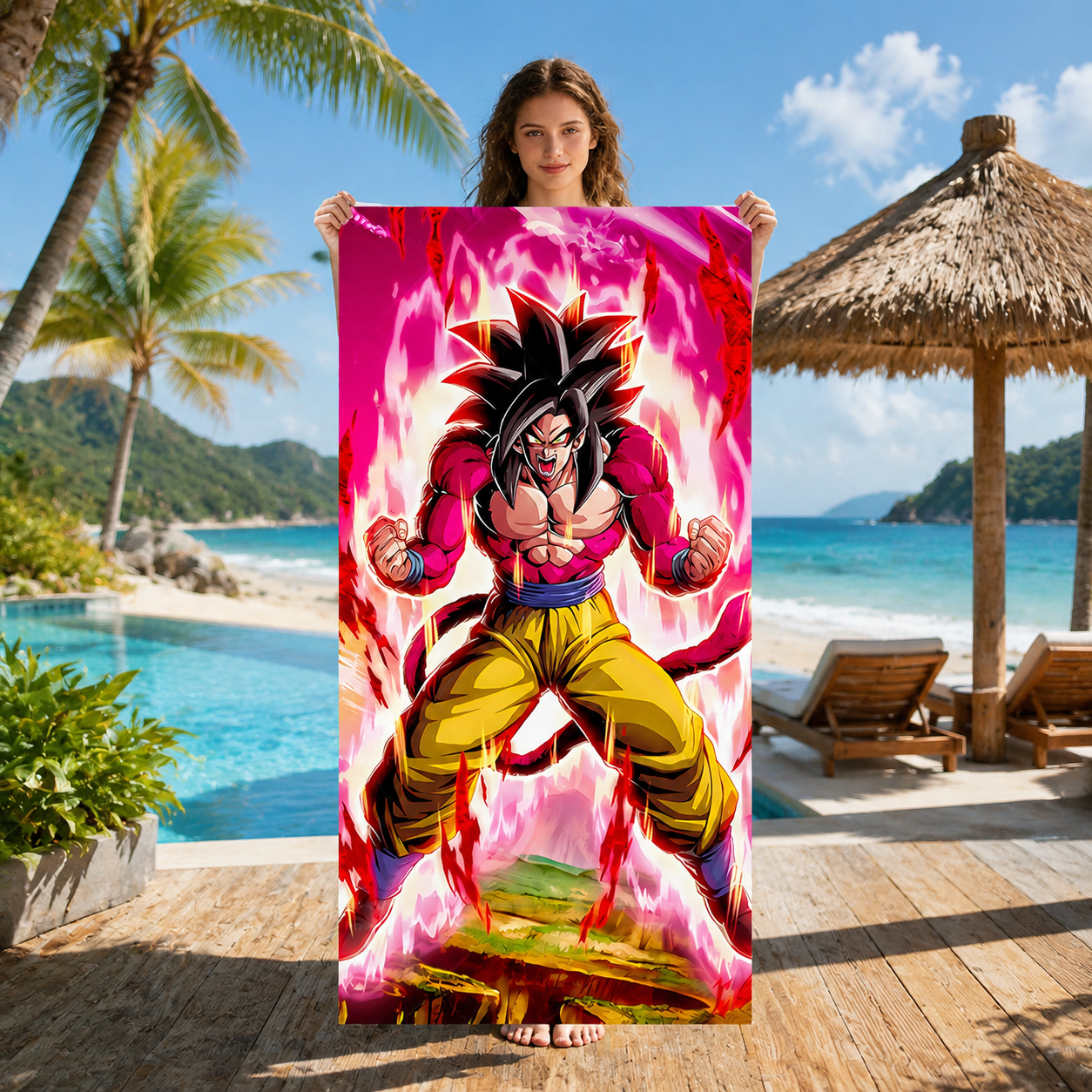 Home Goods Bathroom - Dragon Ball GT Goku Super Saiyan