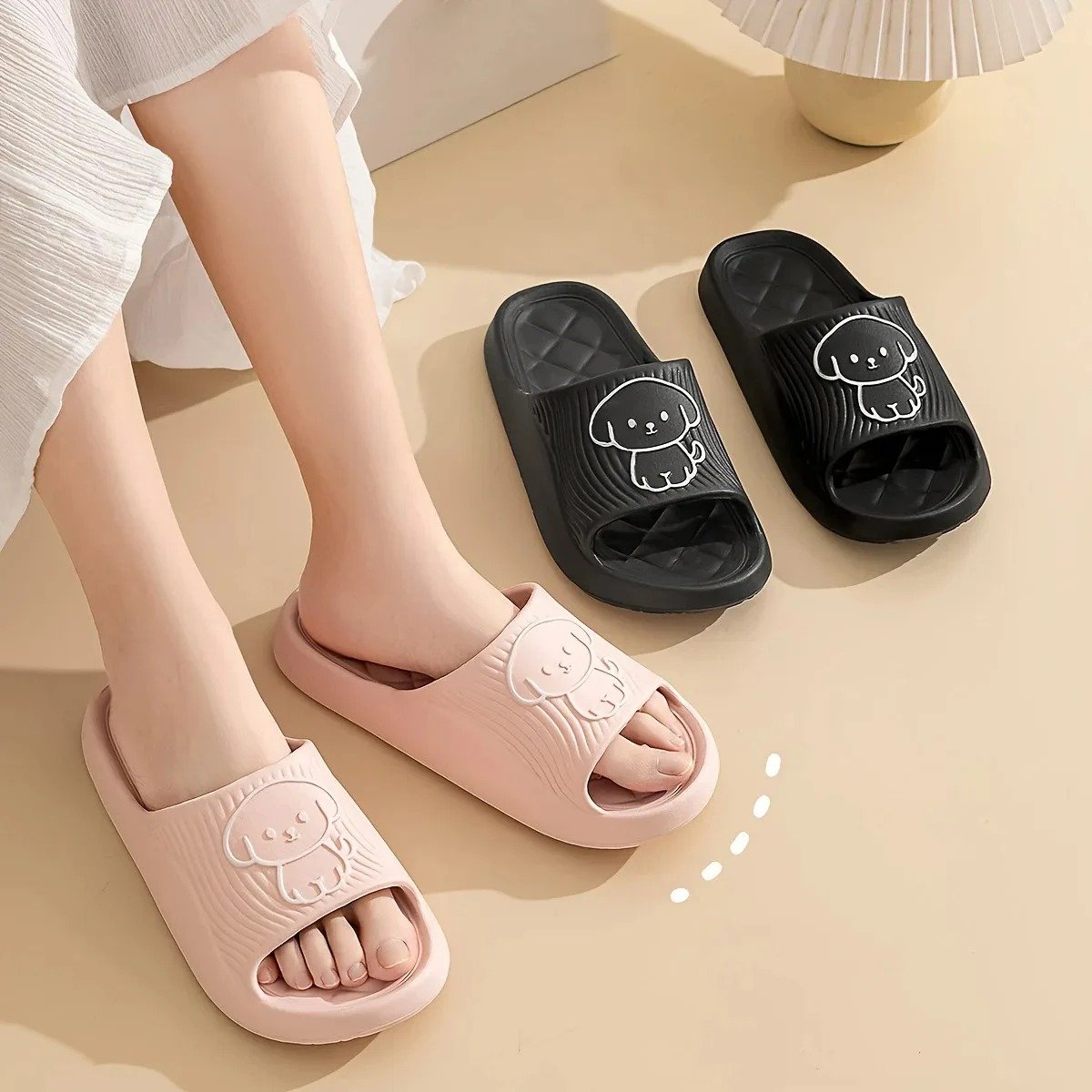 Cute Carton Slippers Bathroom  - Home Bathroom Size บทวิจารณ์และราคา