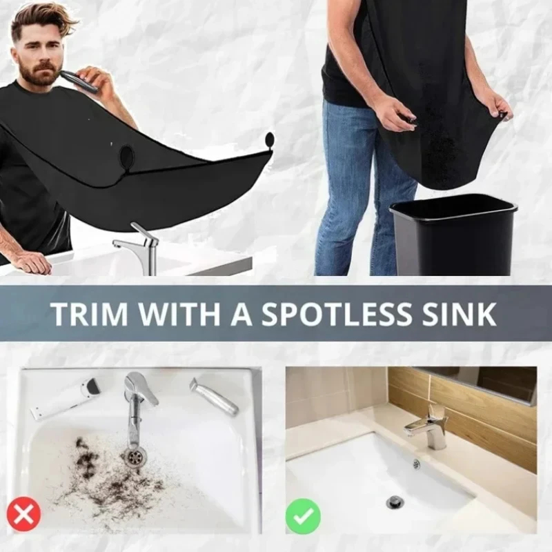 1-4PCS Male Shaving Aprons Cre - Shaving Mirror Suction บทวิจารณ์และราคา