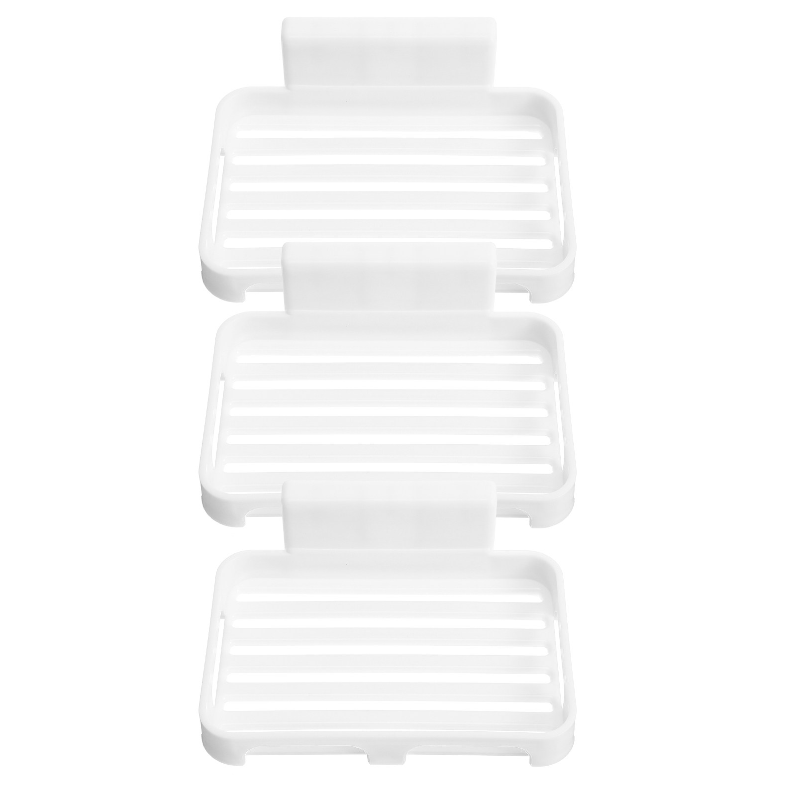 3Pcs Soap Rack Storage Tray Pu - Home Bathroom Organizer บทวิจารณ์และราคา