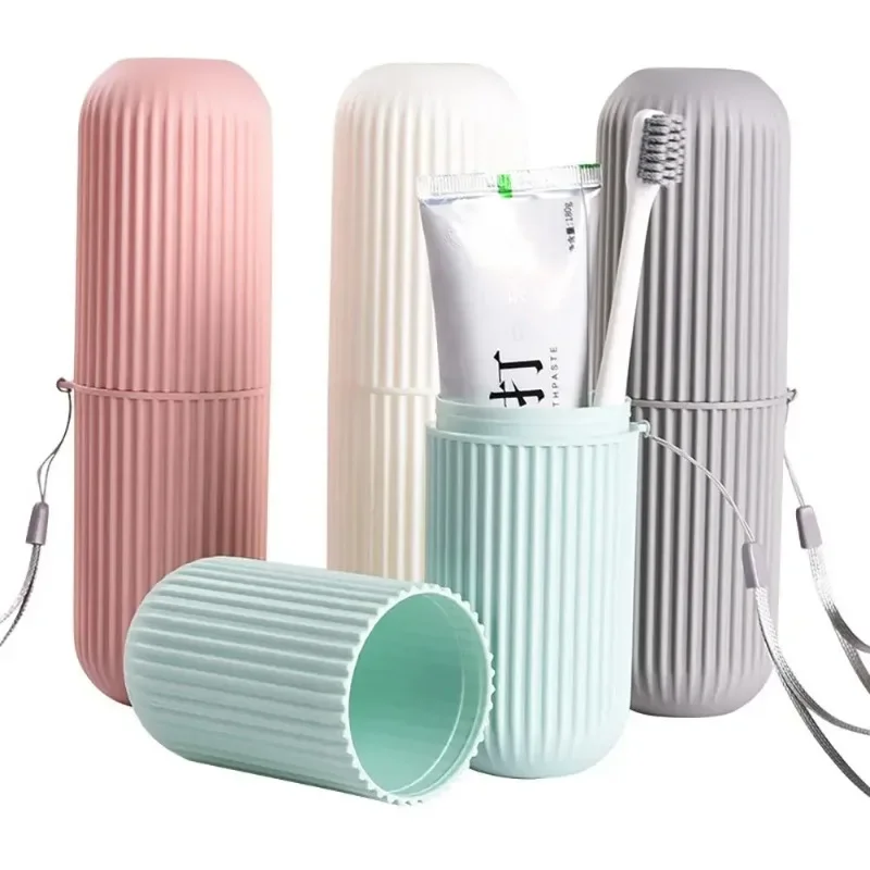 Travel Toothbrush Cup Box Roun - Home Bathroom Organizer บทวิจารณ์และราคา