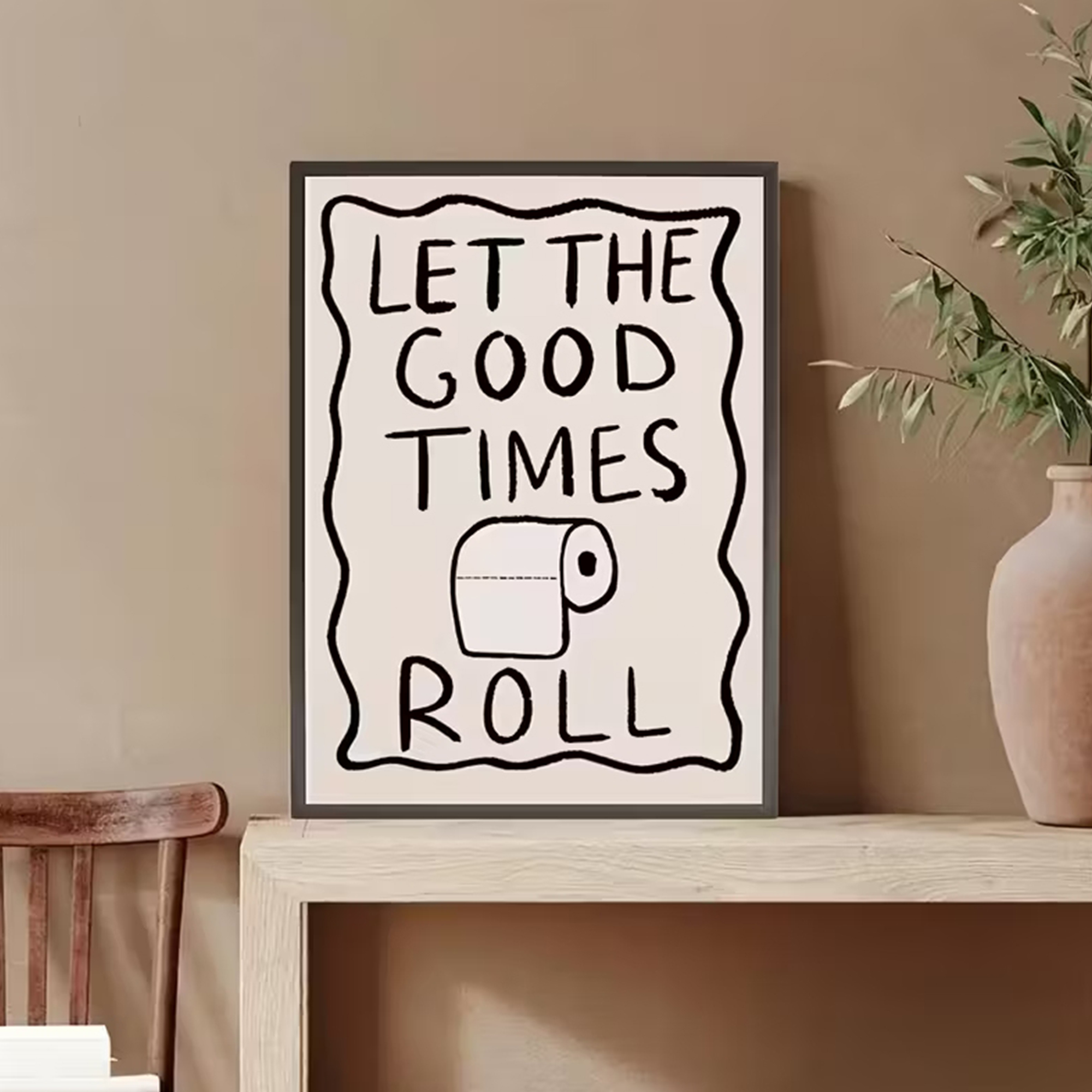 Funny Toilet  Let The G00d Tim - Home Bathroom Wall Art บทวิจารณ์และราคา