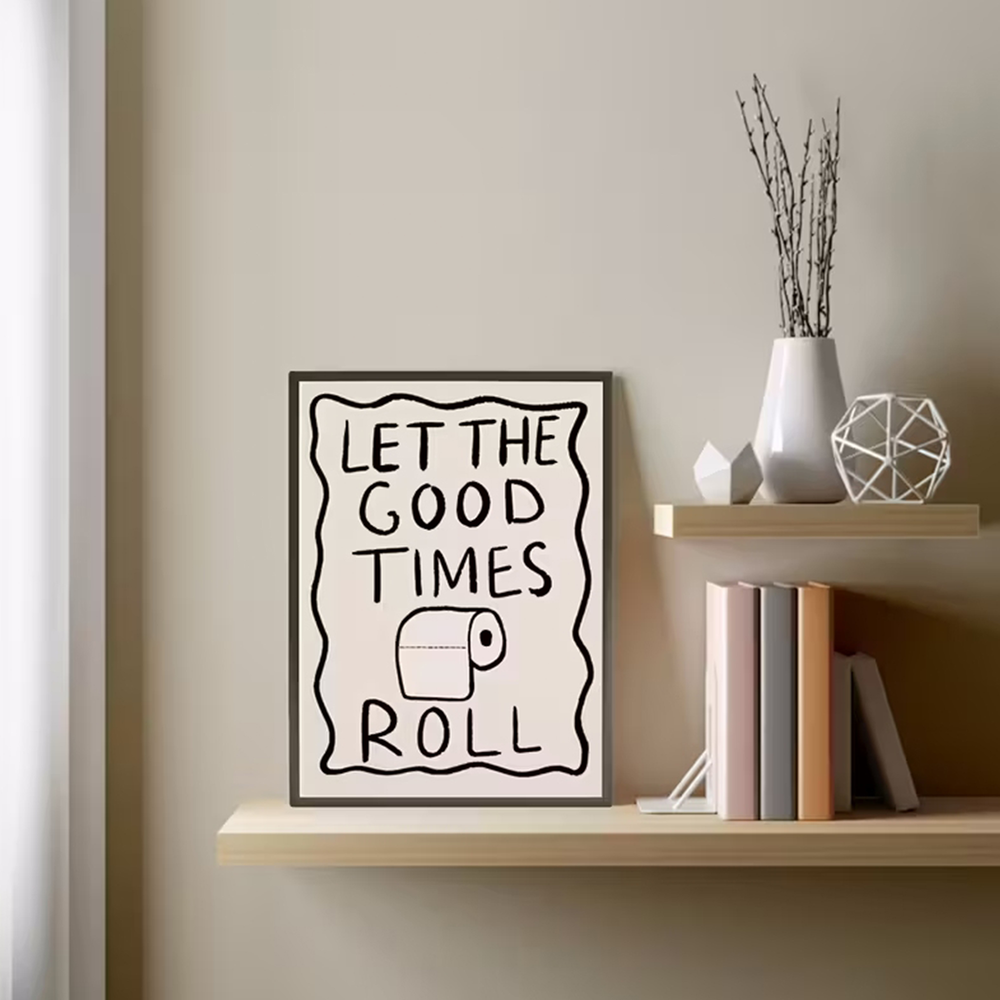 Funny Toilet  Let The G00d Tim - Home Bathroom Wall Art บทวิจารณ์และราคา