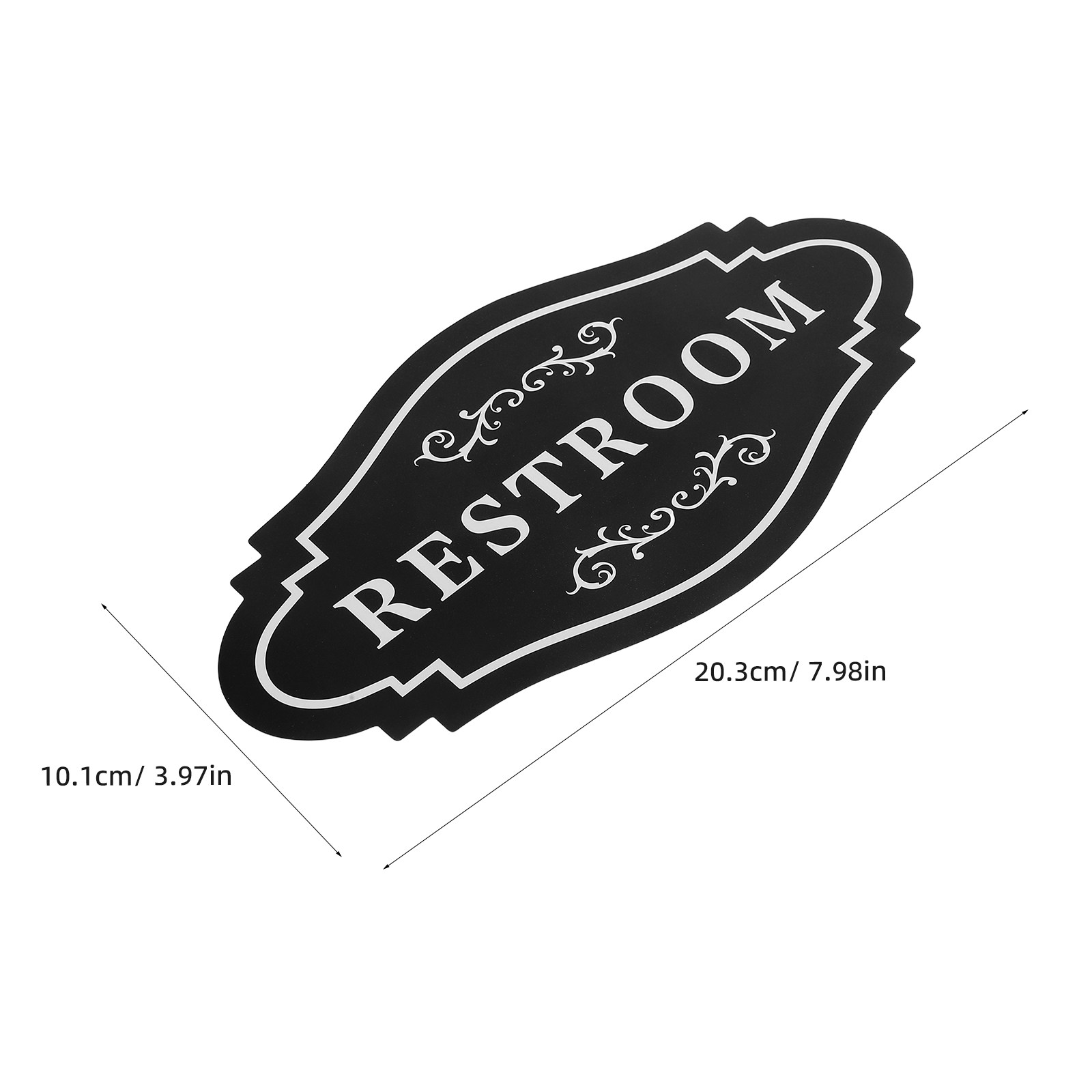 4Pcs Black Waterproof Vinyl Re - Home Office Bathroom บทวิจารณ์และราคา