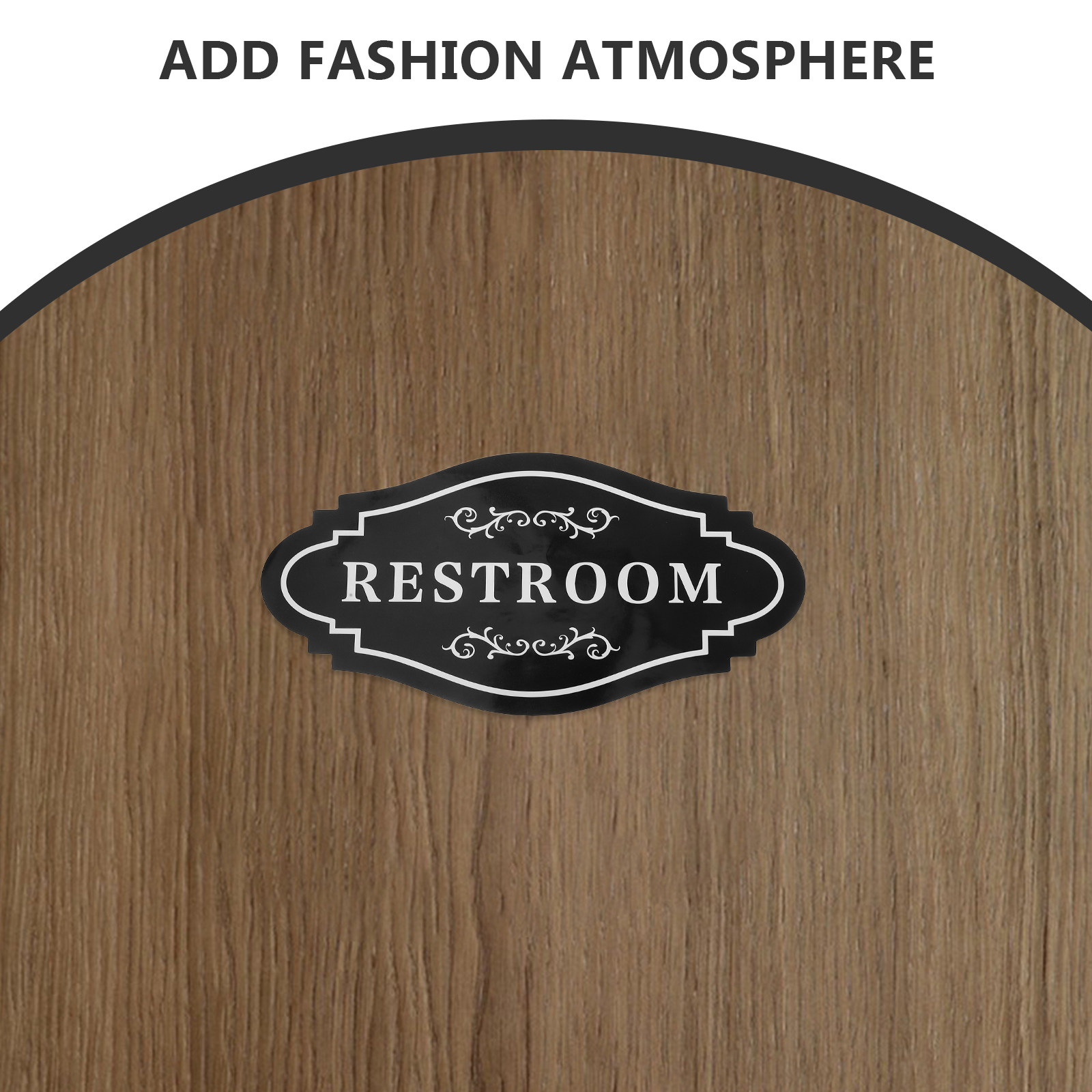4Pcs Black Waterproof Vinyl Re - Home Office Bathroom บทวิจารณ์และราคา