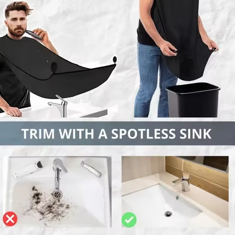 Black and White Male Shaving A - Shaving Mirror Suction บทวิจารณ์และราคา
