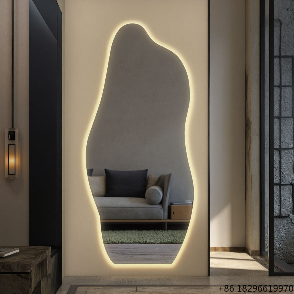 Irregular LED Bathroom Mirror  - Bathroom Mirror Led บทวิจารณ์และราคา