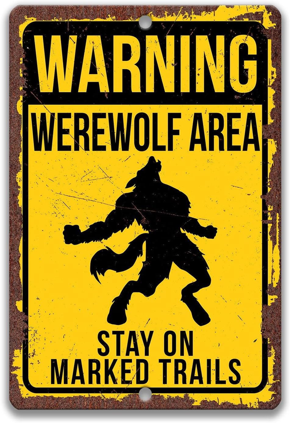 Werewolf Sign, Howling Metal T - Home Bathroom Wall Art บทวิจารณ์และราคา