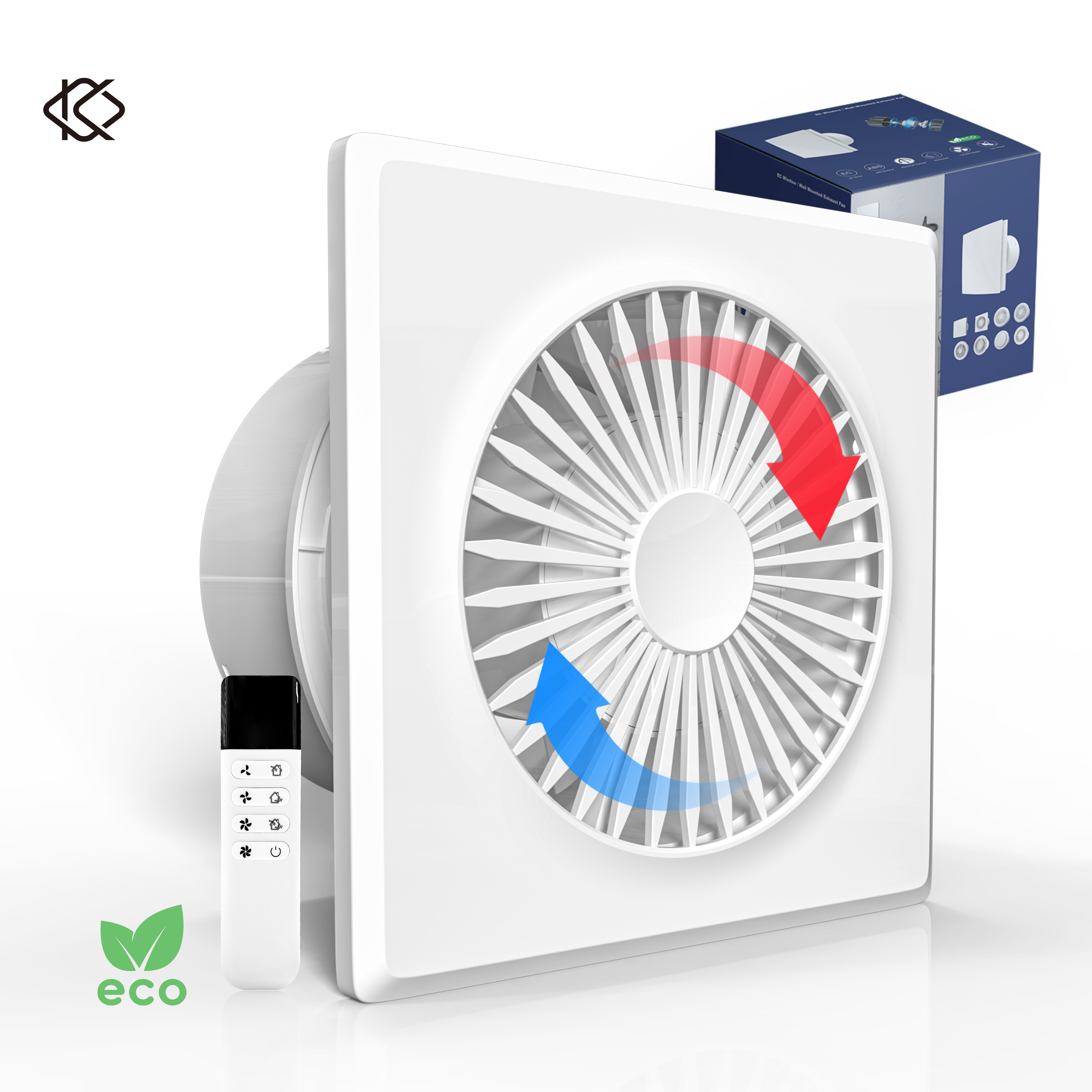 KCvents Reversible Ventilator  - Home Bathroom Vent บทวิจารณ์และราคา