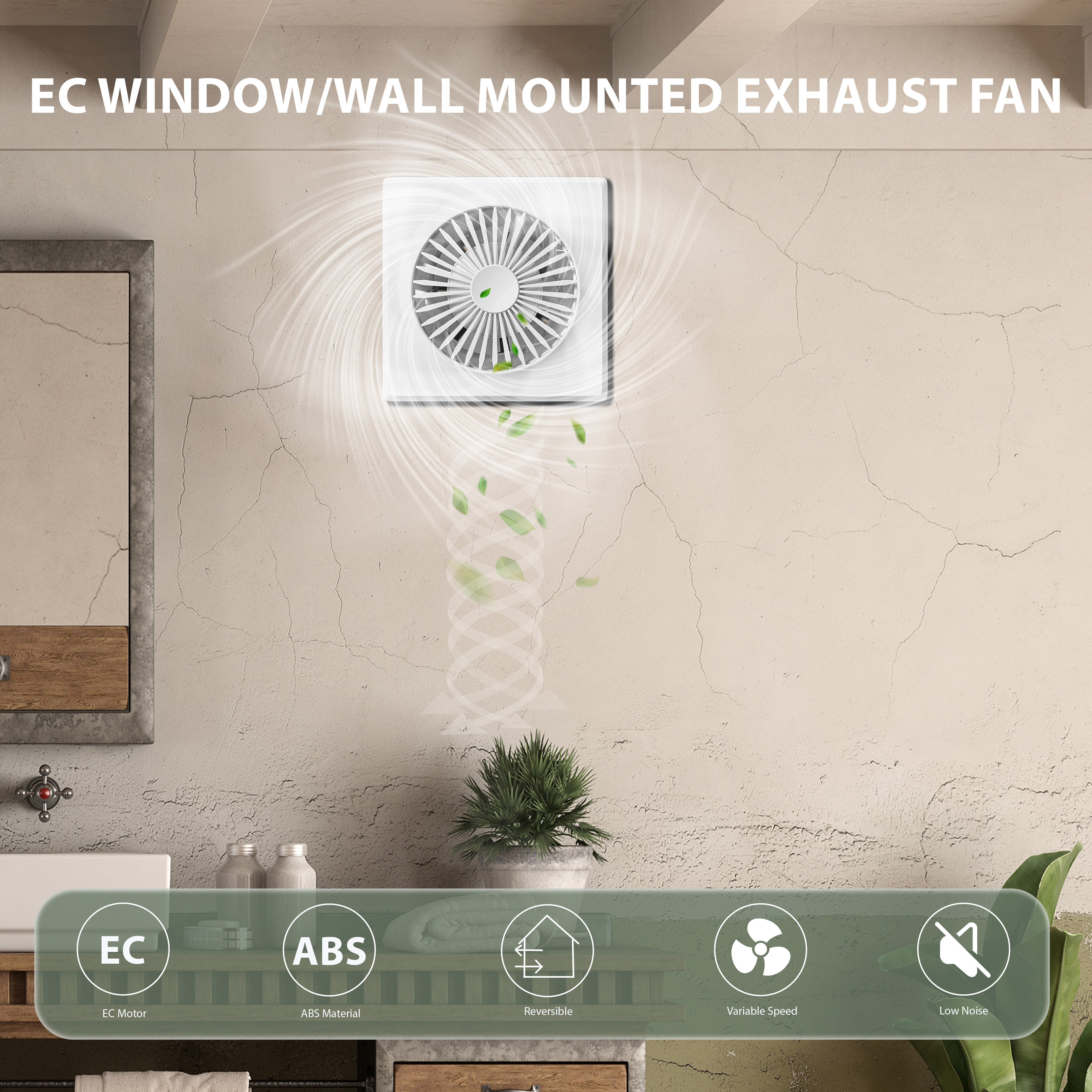 KCvents Reversible Ventilator  - Home Bathroom Vent บทวิจารณ์และราคา