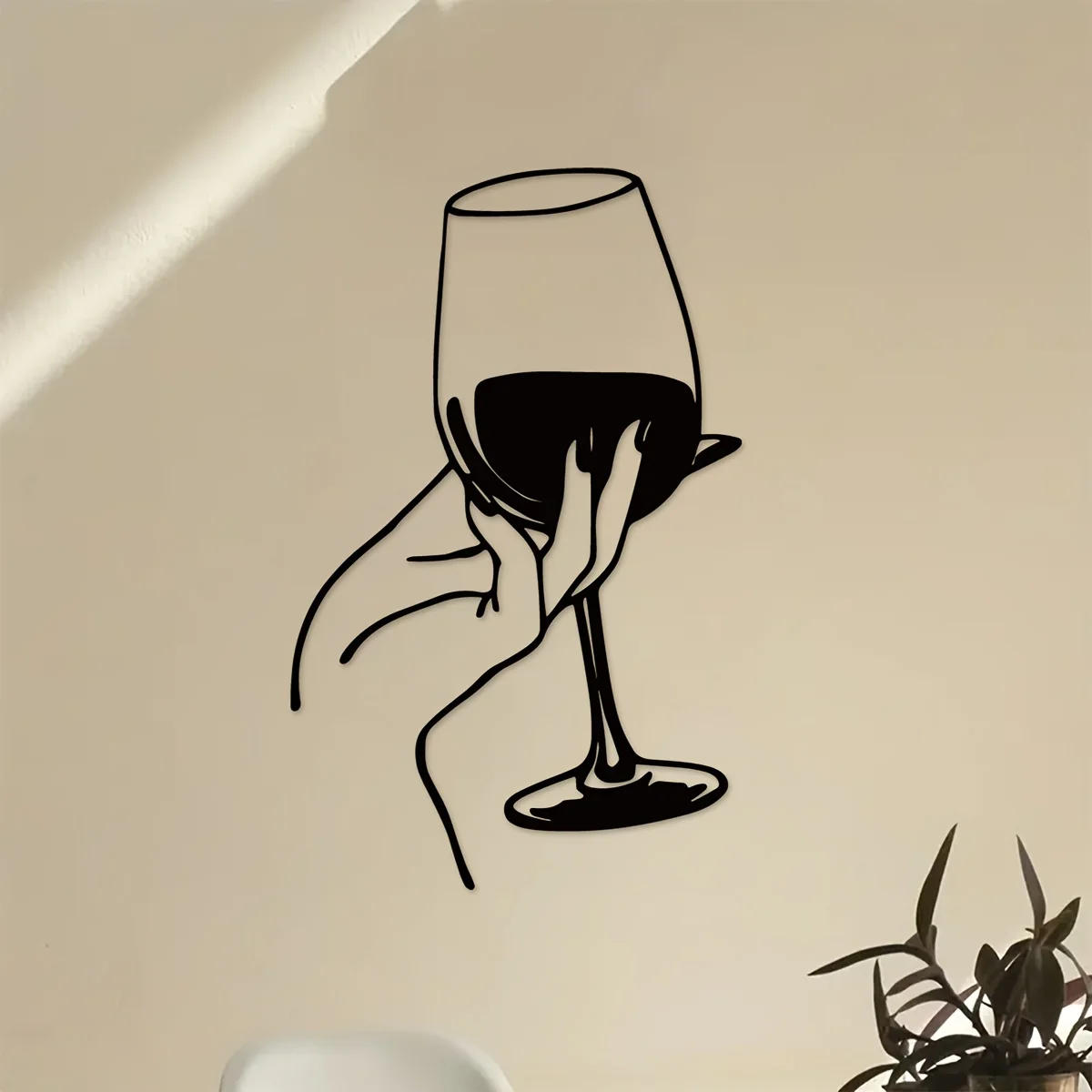 Wine Lover Lady Hand Metal Wal - Home Goods Bathroom บทวิจารณ์และราคา