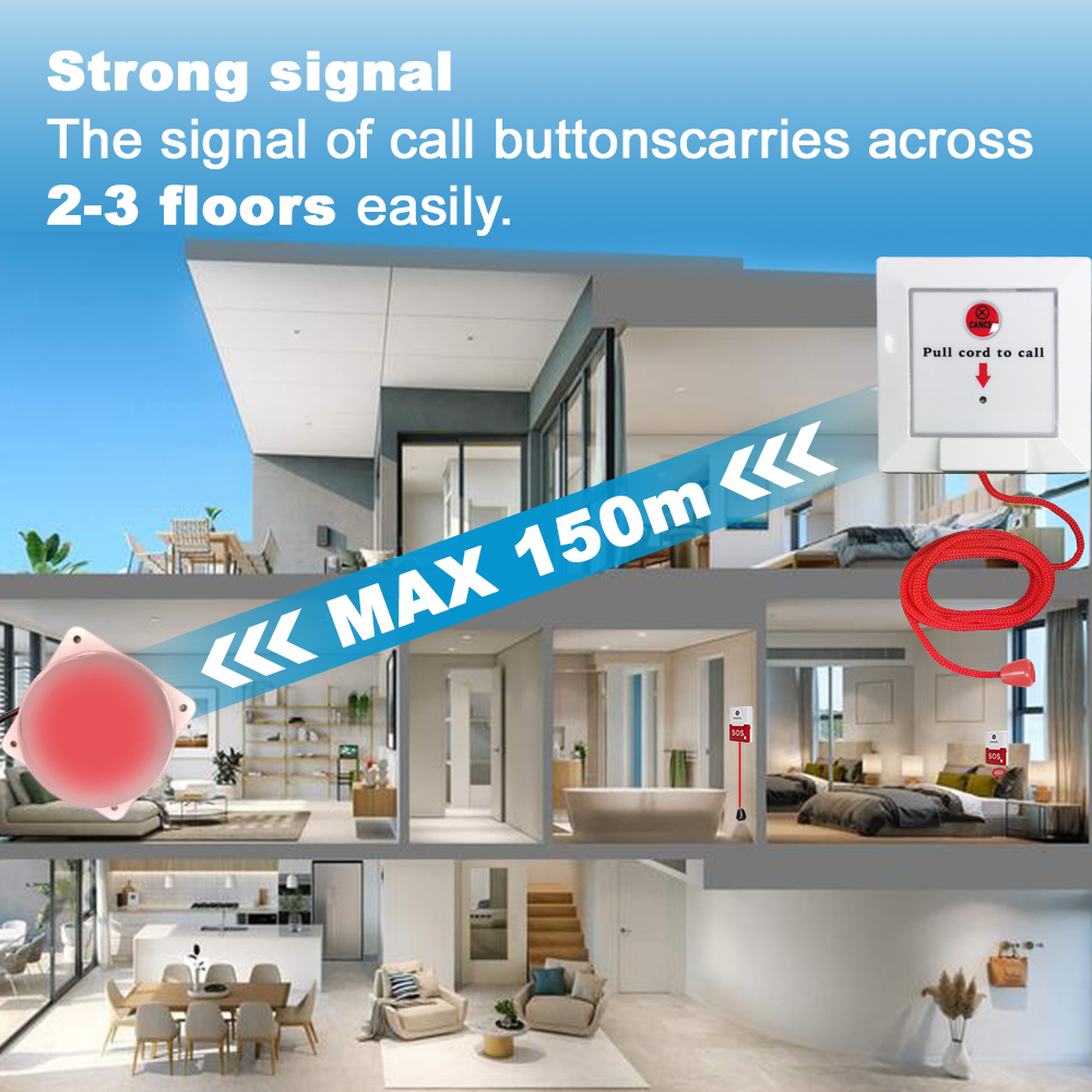 Electronic Wireles Nurse Call  - Home Bathroom Called บทวิจารณ์และราคา
