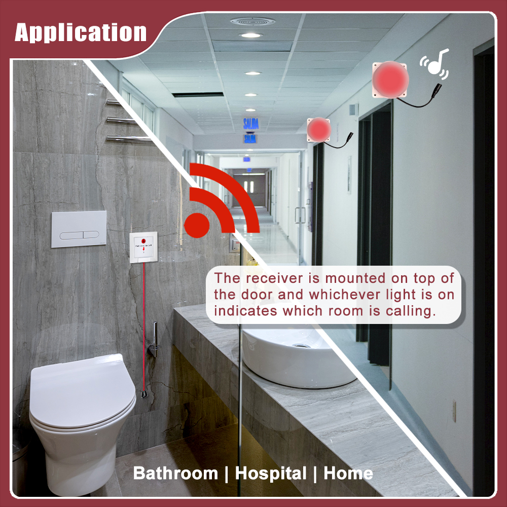 Electronic Wireles Nurse Call  - Home Bathroom Called บทวิจารณ์และราคา