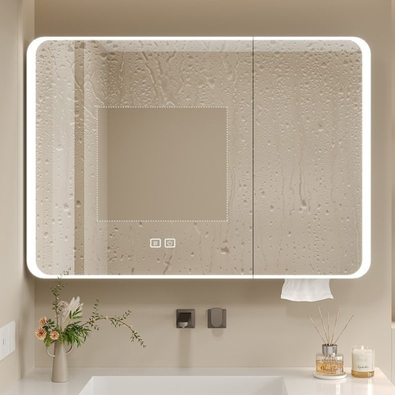 LED Bathroom Mirror Cabinet Al - Bathroom Mirror Led บทวิจารณ์และราคา