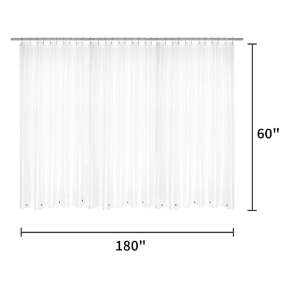 Clawfoot Tub Shower Curtain Li - Shower Curtain Liner บทวิจารณ์และราคา