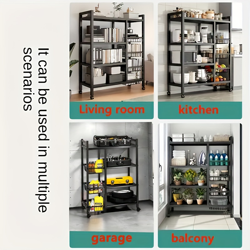 us1pc Movable Storage Rack, Ad - Home Bathroom Organizer บทวิจารณ์และราคา
