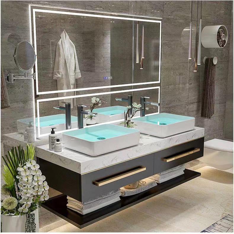 Luxury Large LED Backlit Smart - Bathroom Mirror Led บทวิจารณ์และราคา