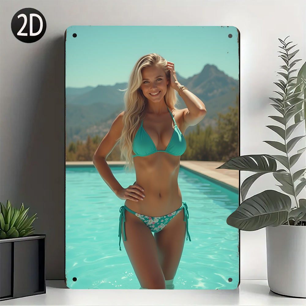2D Flat Retro Metal Sign - Tur - Home Bathroom Wall Art บทวิจารณ์และราคา