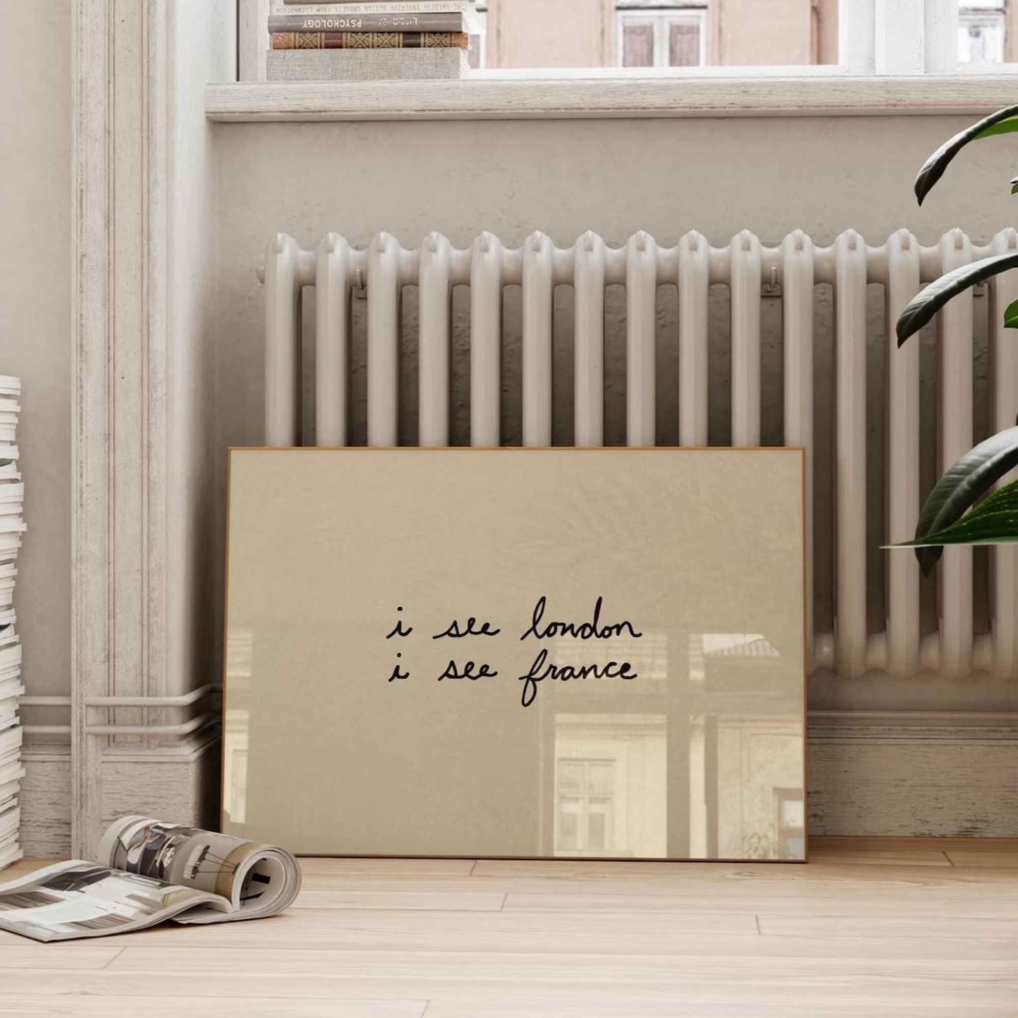Simple Trendy Bathroom I See L - Home Bathroom Wall Art บทวิจารณ์และราคา