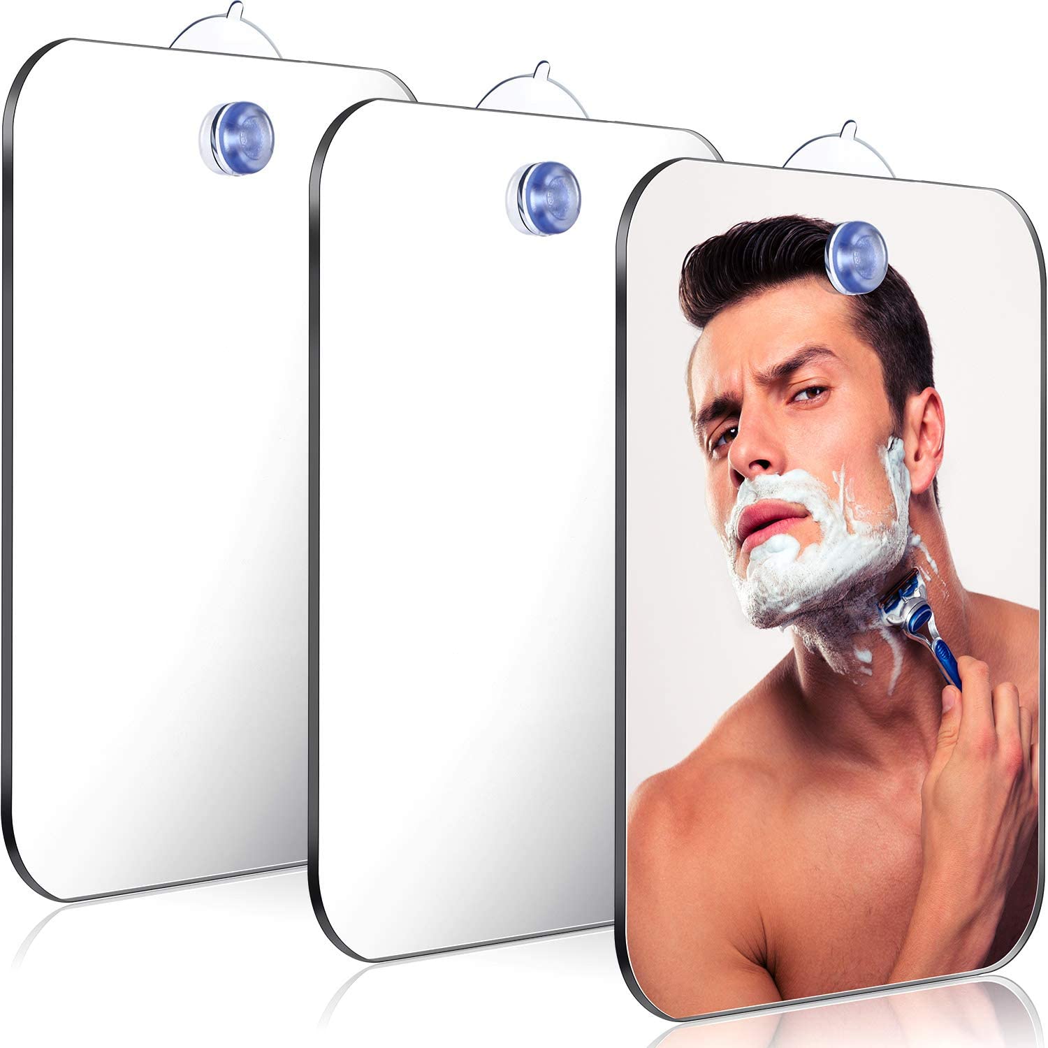 Acrylic Mirror With Wall Sucti - Shaving Mirror Suction บทวิจารณ์และราคา