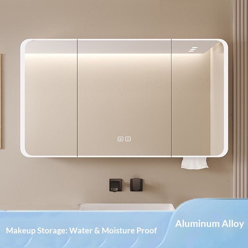 LED Smart Bathroom Mirror Cabi - Bathroom Mirror Led บทวิจารณ์และราคา