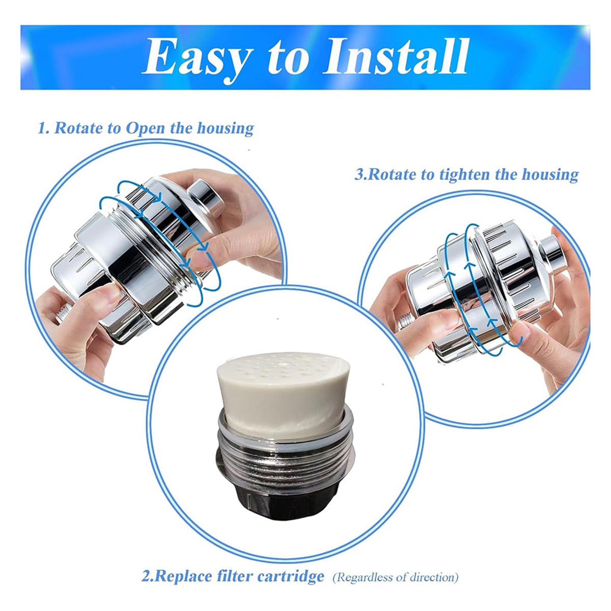 SDFC 5 Pc Shower Filter Replac - Home Bathroom Water Filter บทวิจารณ์และราคา