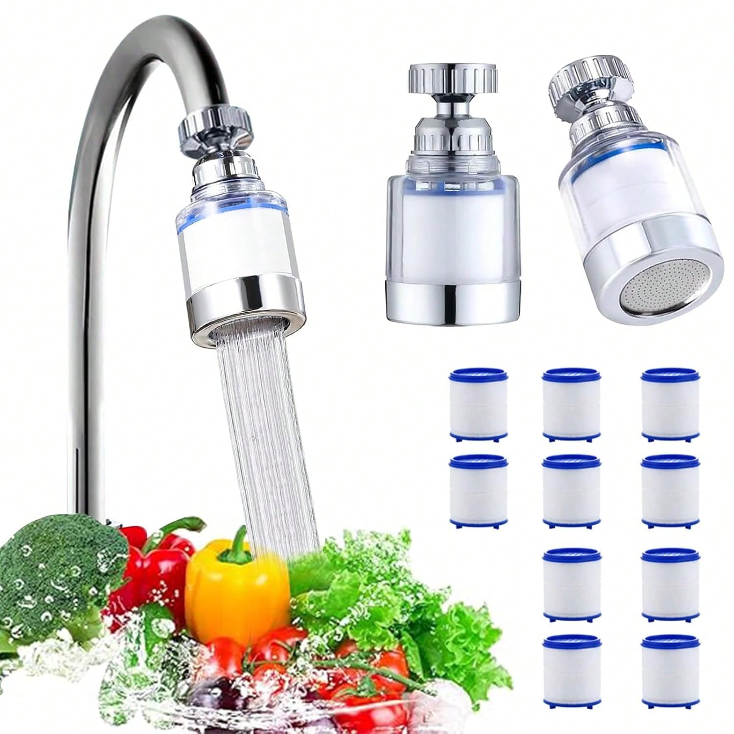 10/20/30 Pack Sink Water Fauce - Home Bathroom Water Filter บทวิจารณ์และราคา