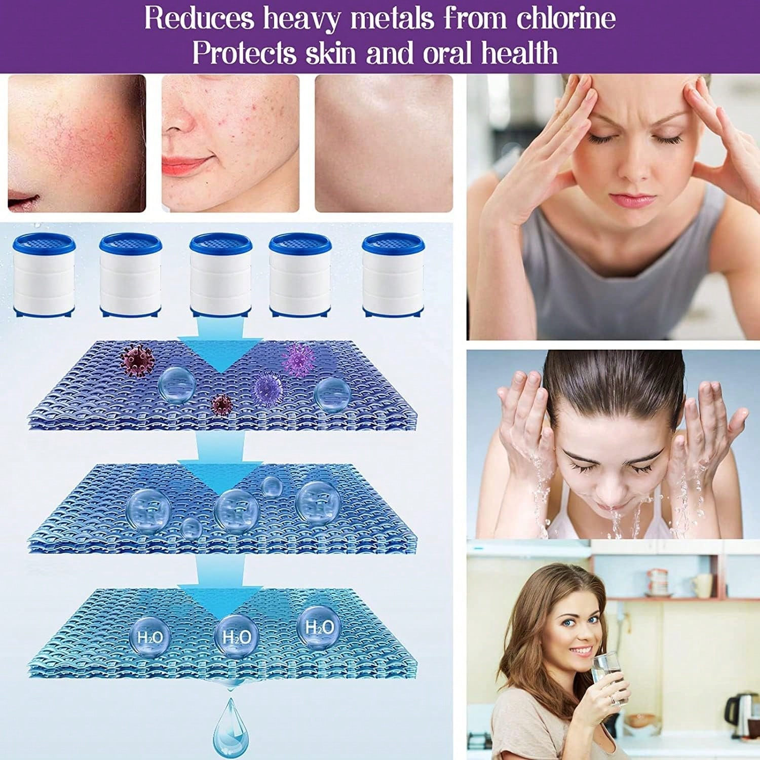 10/20/30 Pack Sink Water Fauce - Home Bathroom Water Filter บทวิจารณ์และราคา