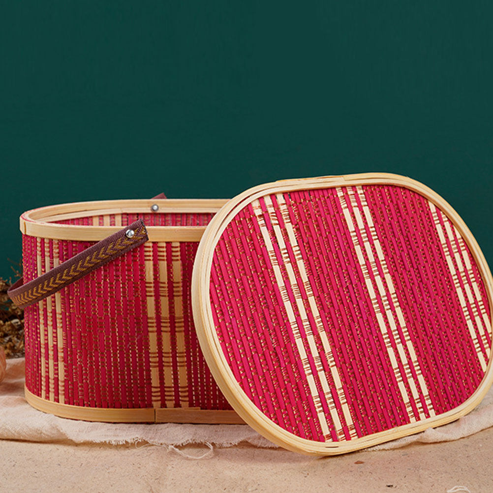 Portable Oval Bamboo Storage B - Home Bathroom Organizer บทวิจารณ์และราคา