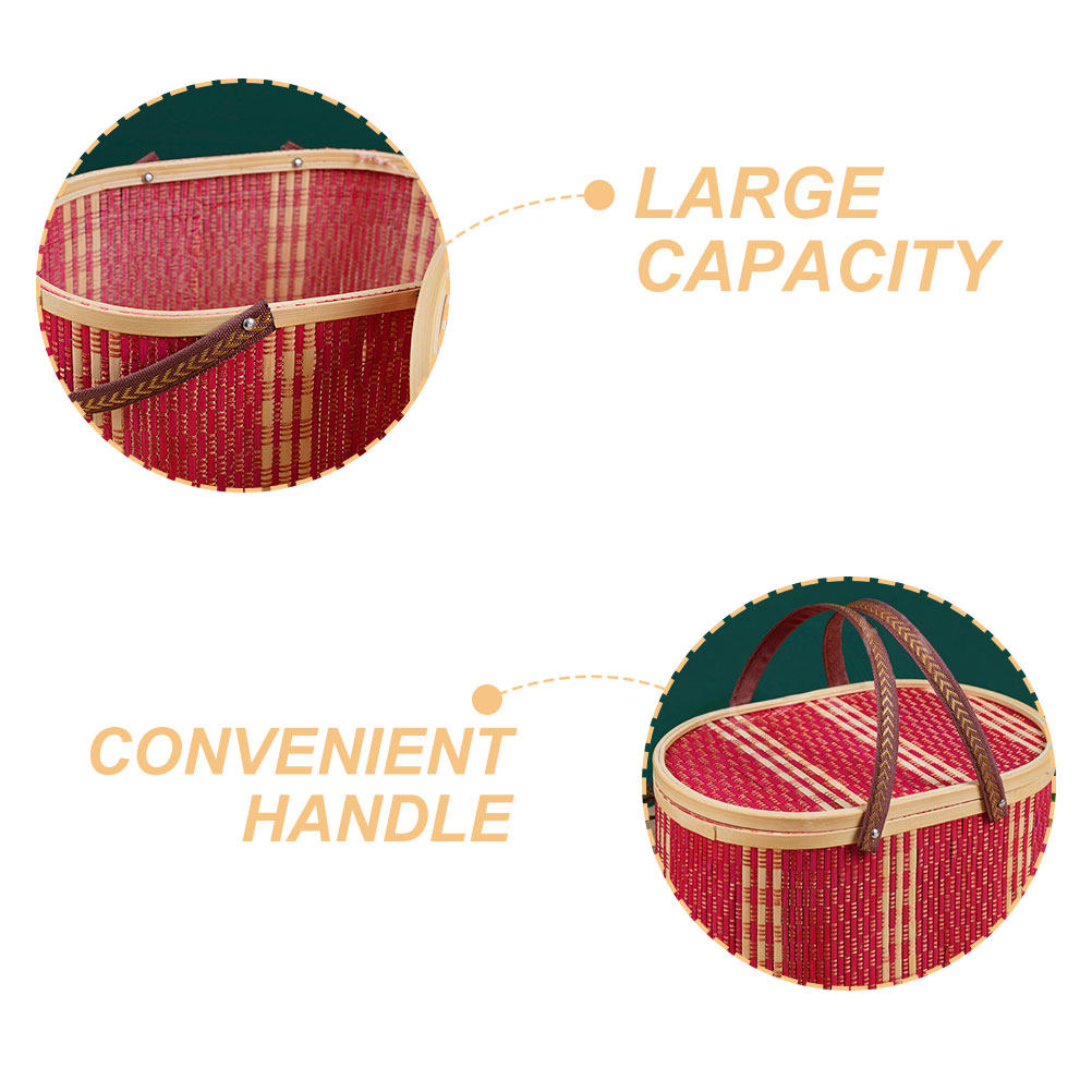 Portable Oval Bamboo Storage B - Home Bathroom Organizer บทวิจารณ์และราคา
