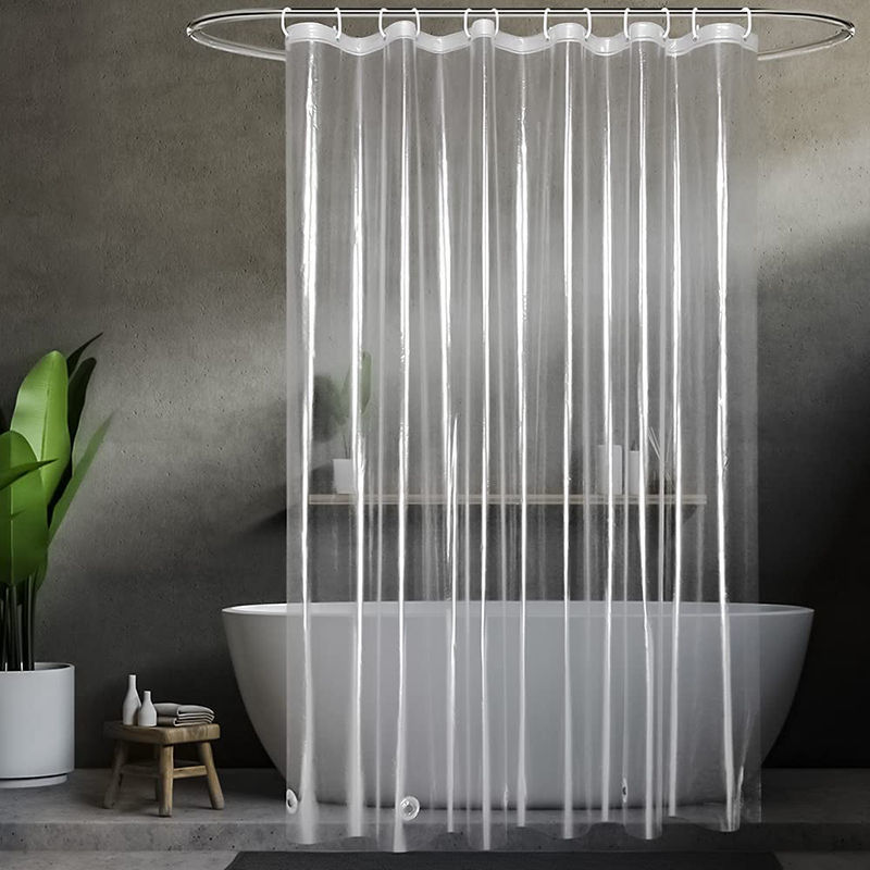 1pc Clear Shower Curtain Liner - Shower Curtain Liner บทวิจารณ์และราคา