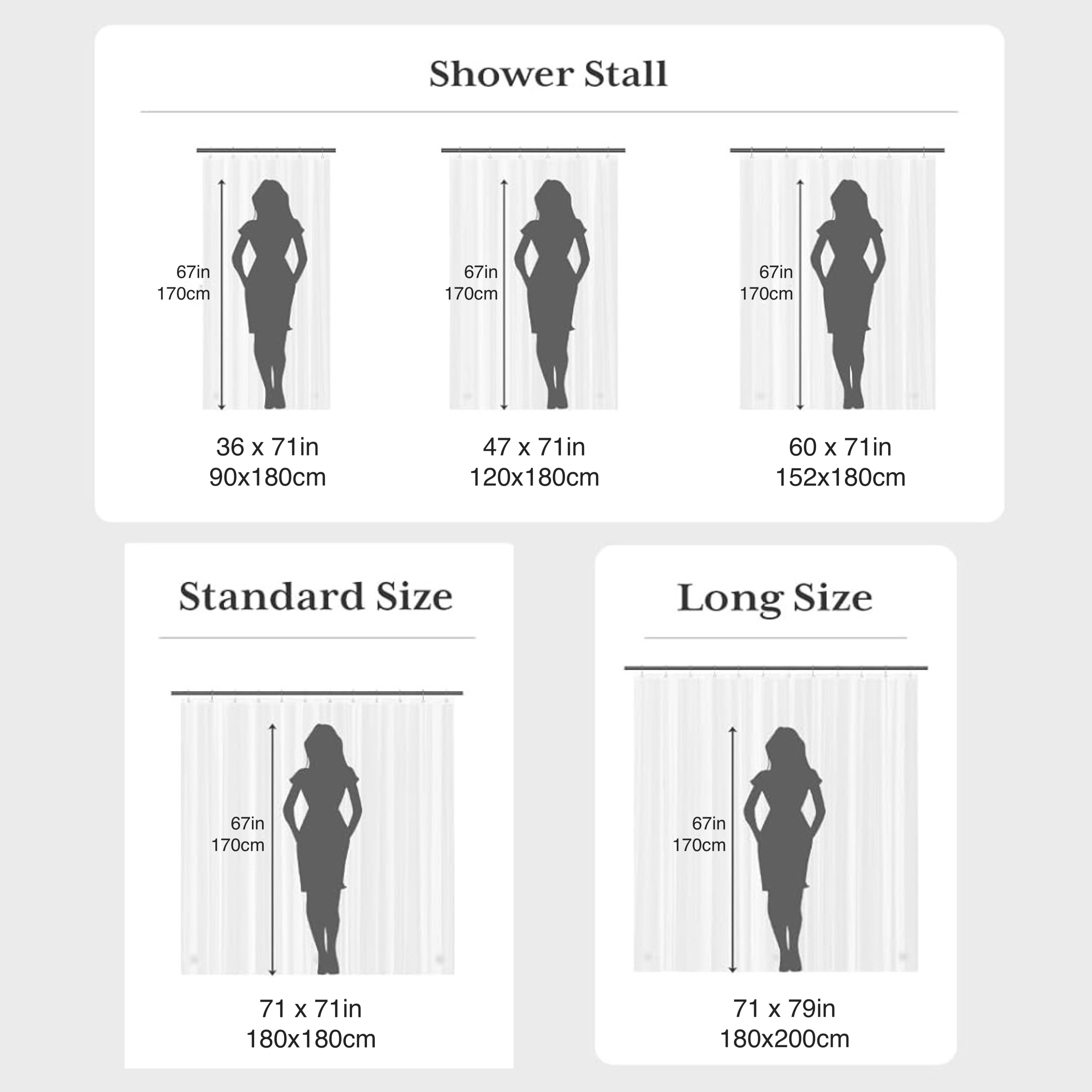 1pc Clear Shower Curtain Liner - Shower Curtain Liner บทวิจารณ์และราคา