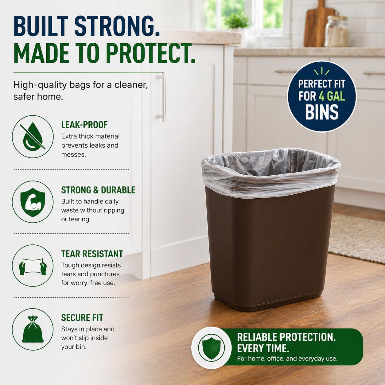 4 Gallon Trash Bags for Small  - Home Bathroom Images บทวิจารณ์และราคา