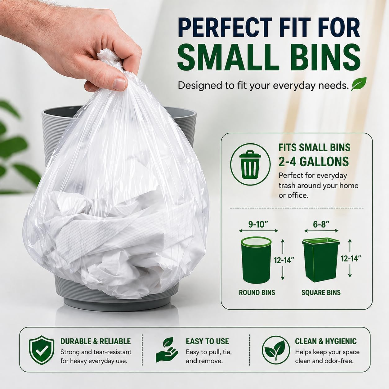 4 Gallon Trash Bags for Small  - Home Bathroom Images บทวิจารณ์และราคา