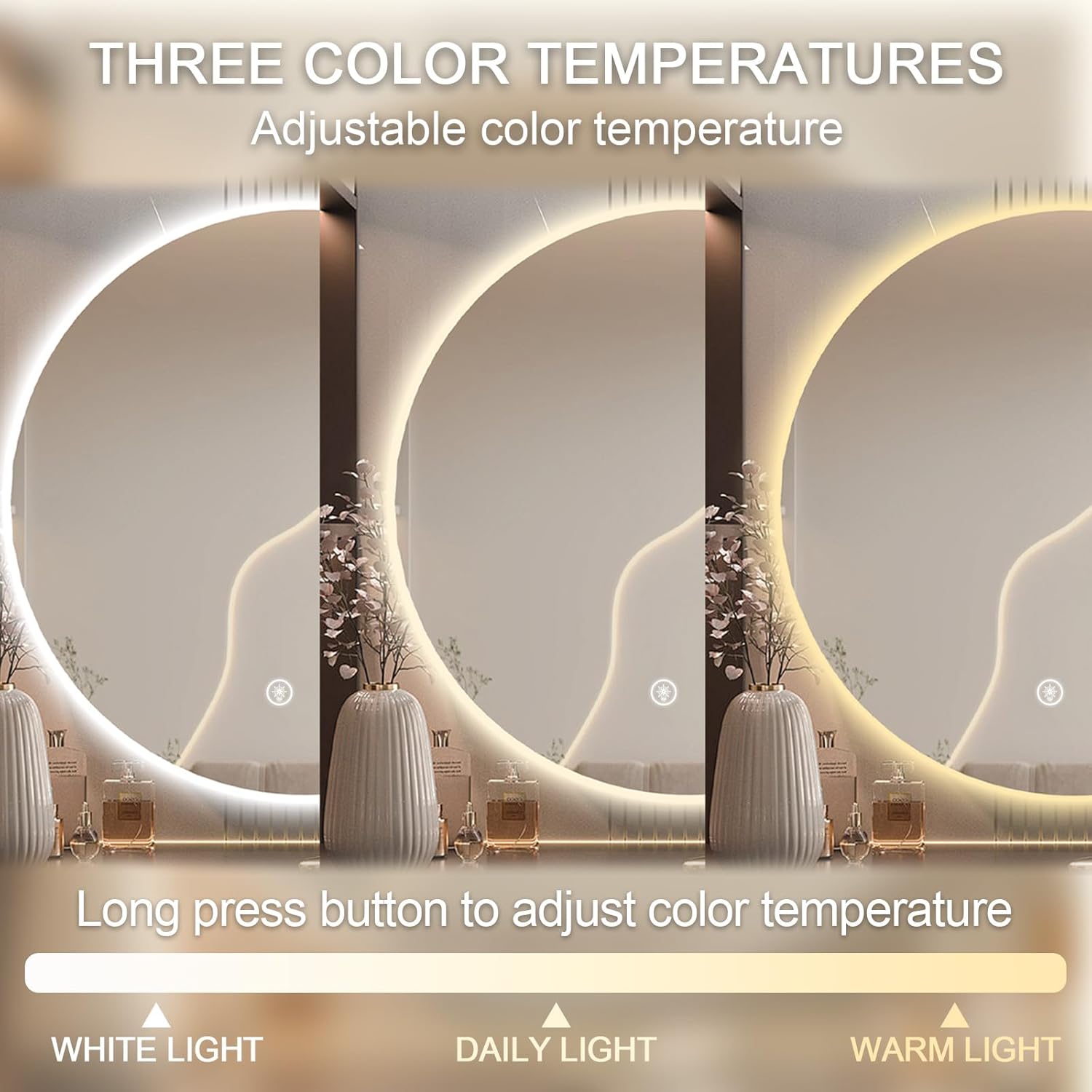 Luxury LED Bathroom Mirror Tou - Bathroom Mirror Led บทวิจารณ์และราคา