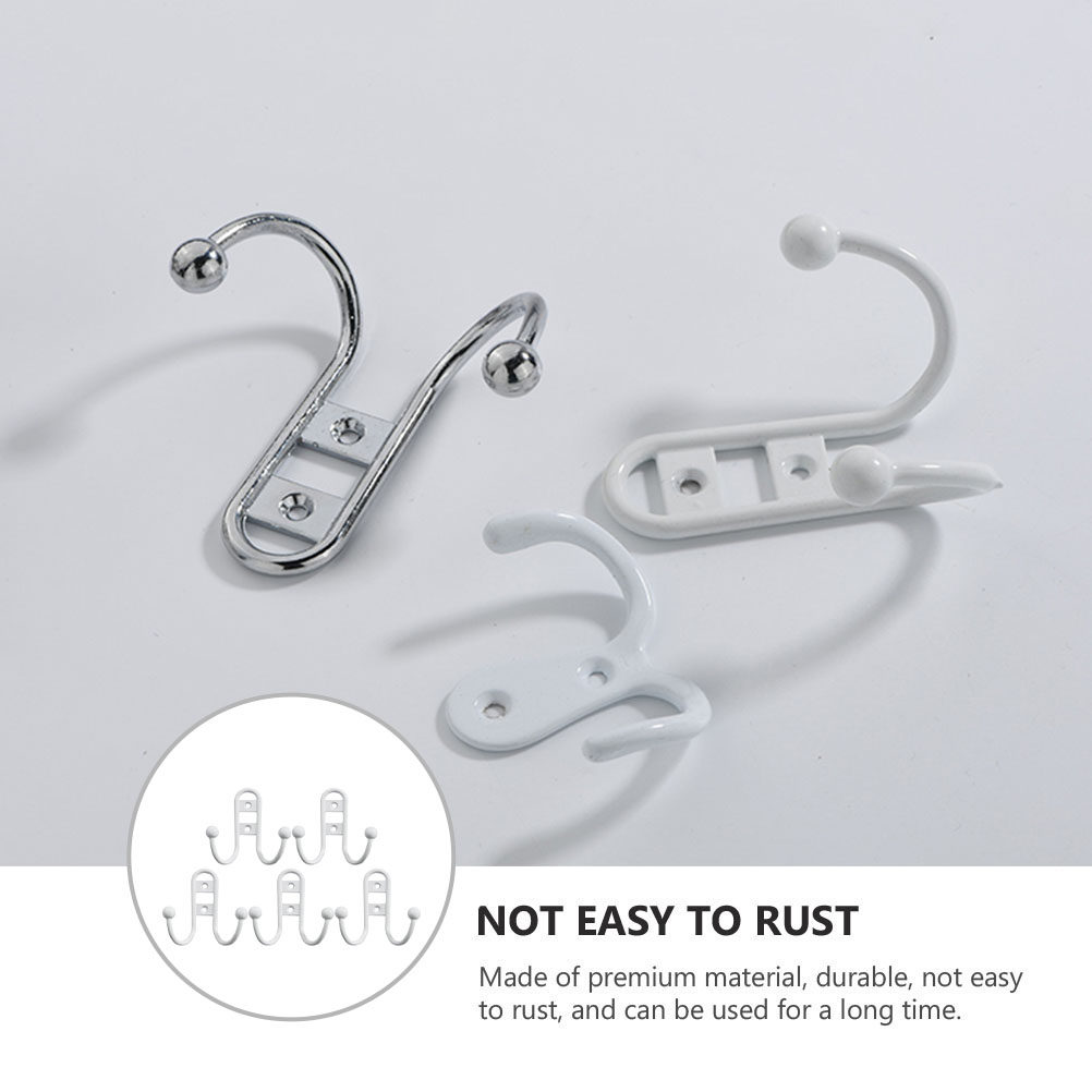 5Pcs Premium Zinc Alloy Wall H - Home Office Bathroom บทวิจารณ์และราคา