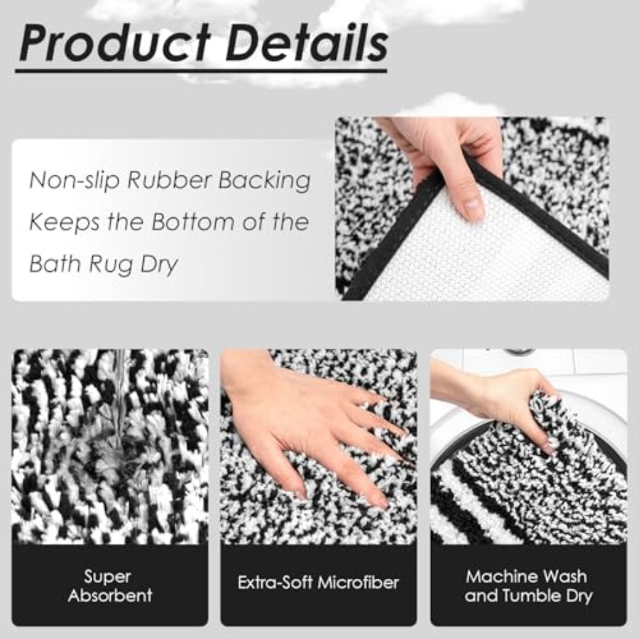 Black Stripes Bathroom Sets wi - Shower Curtain Liner บทวิจารณ์และราคา