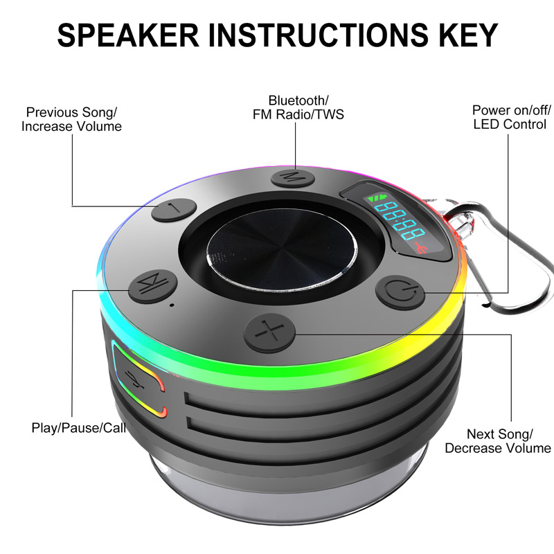 Shower Bluetooth 5.3 Speaker W - Home Bathroom Called บทวิจารณ์และราคา