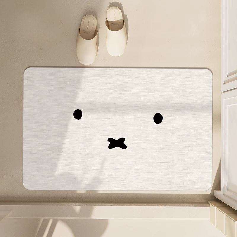 Kawaii Miffy Floor Mat Simple  - Home Goods Bathroom บทวิจารณ์และราคา