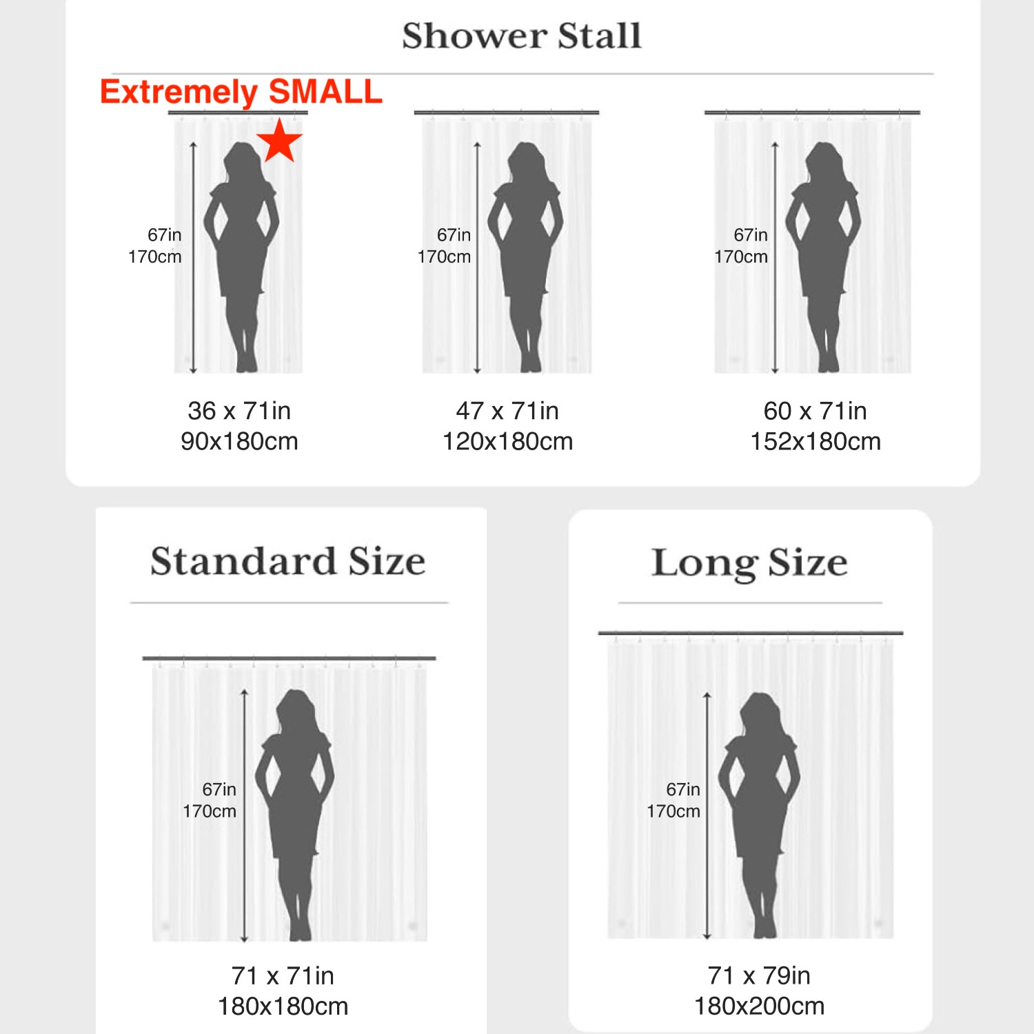 1pc Lightweight Waterproof Cle - Shower Curtain Liner บทวิจารณ์และราคา