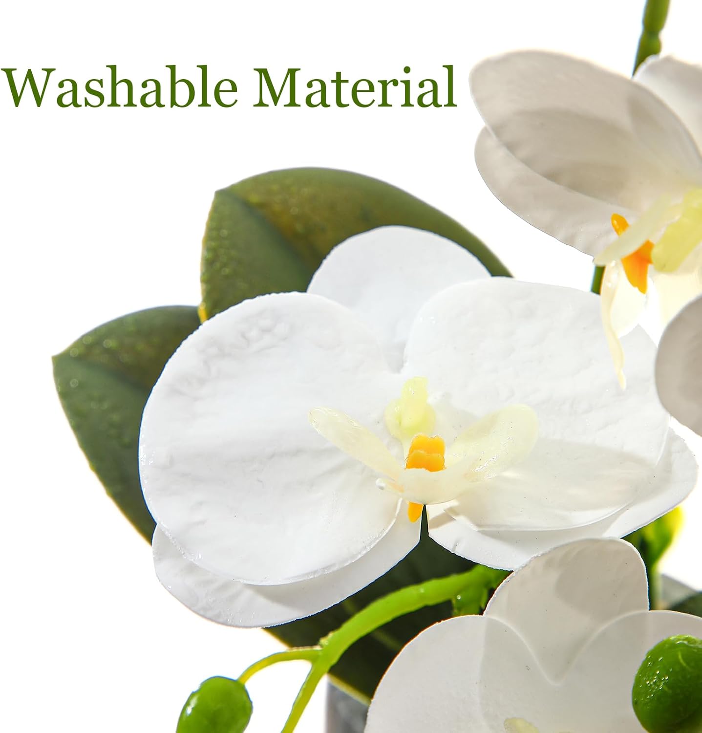 Fake Orchids in Pot, Bendable  - Home Bathroom Images บทวิจารณ์และราคา