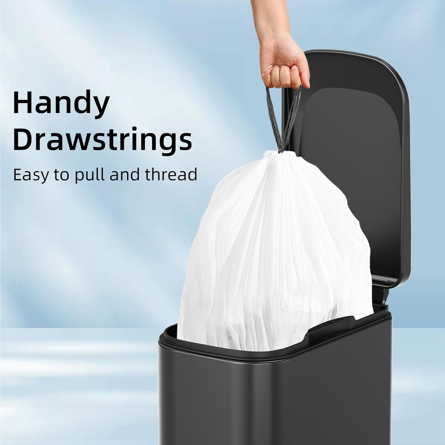 1.6 Gallon Mini Drawstring Tra - Home Bathroom Images บทวิจารณ์และราคา