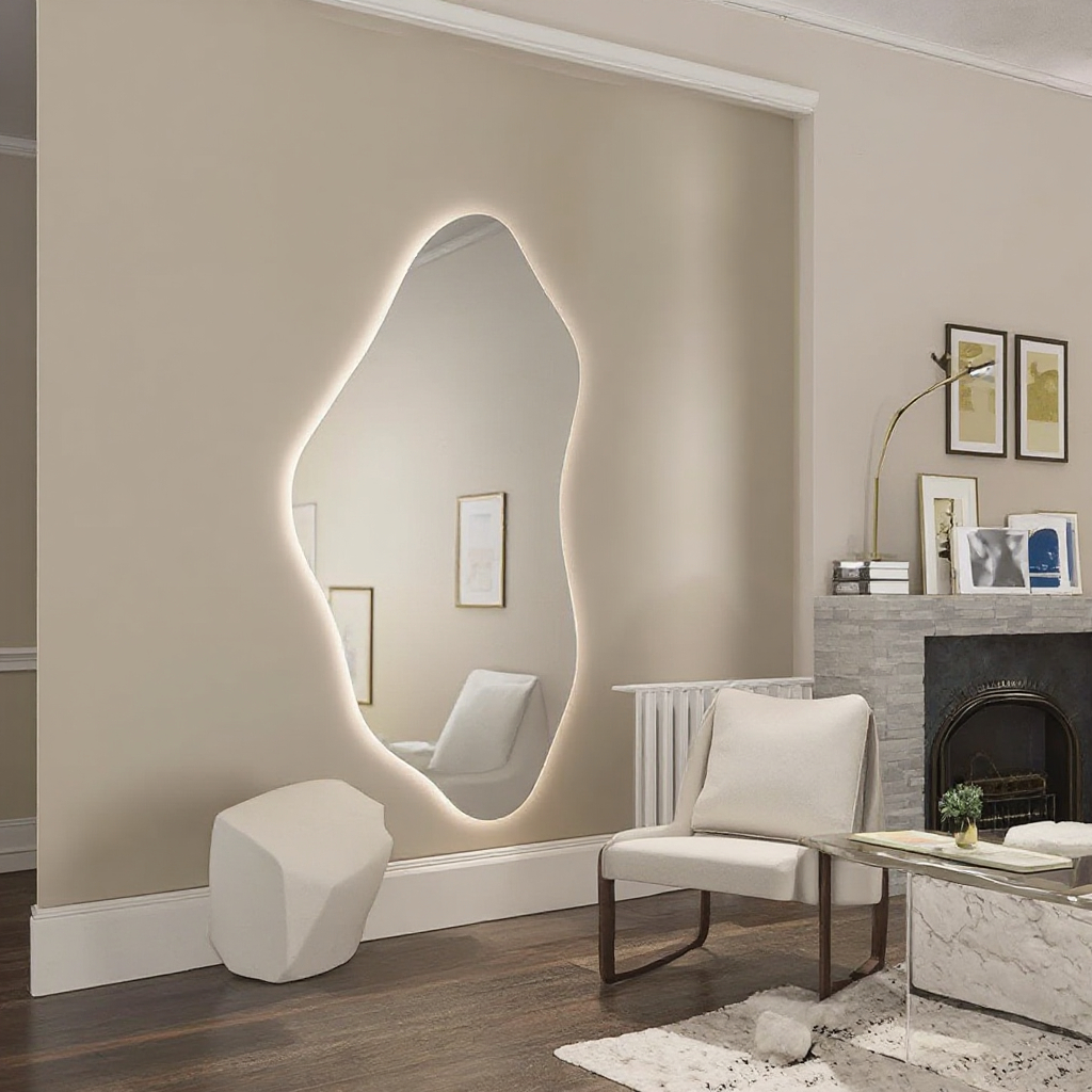 Irregular Touch LED Bathroom B - Bathroom Mirror Led บทวิจารณ์และราคา