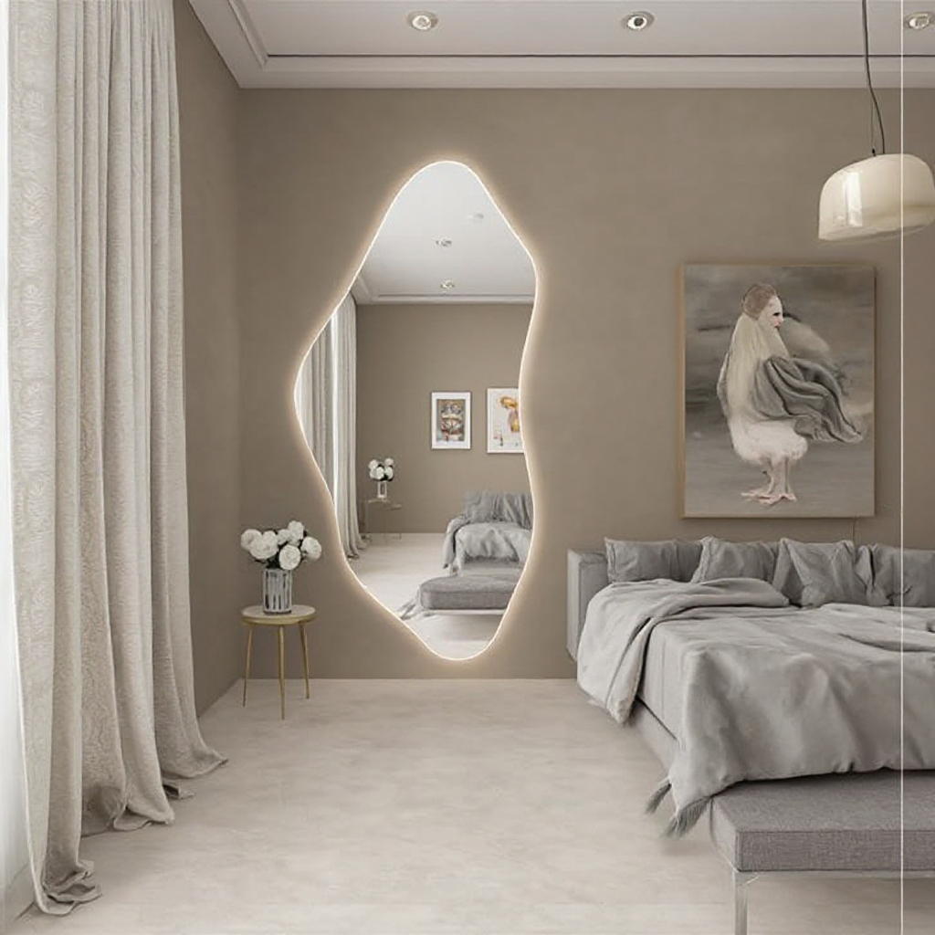 Irregular Touch LED Bathroom B - Bathroom Mirror Led บทวิจารณ์และราคา