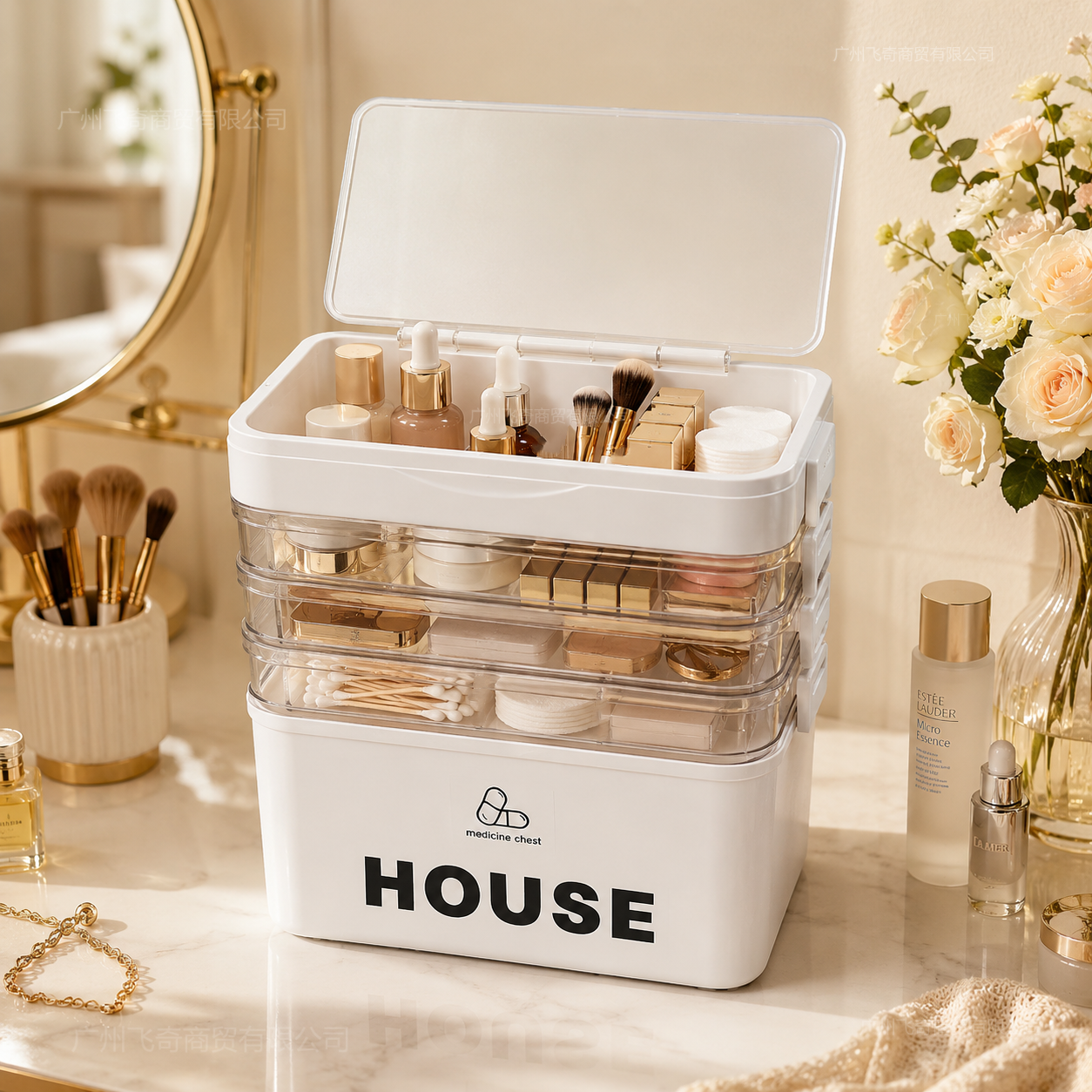 YX Large-Capacity Multi-Tier S - Home Bathroom Organizer บทวิจารณ์และราคา